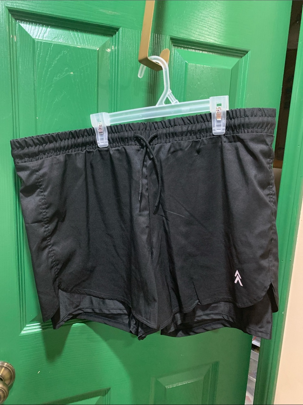 Women’s Black Athletic Shorts with Inner Liner